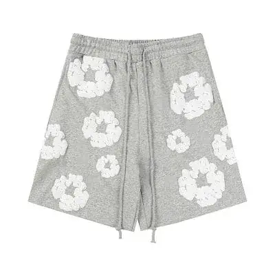 Denim Tears Cotton Wreath Print Sweat Shorts