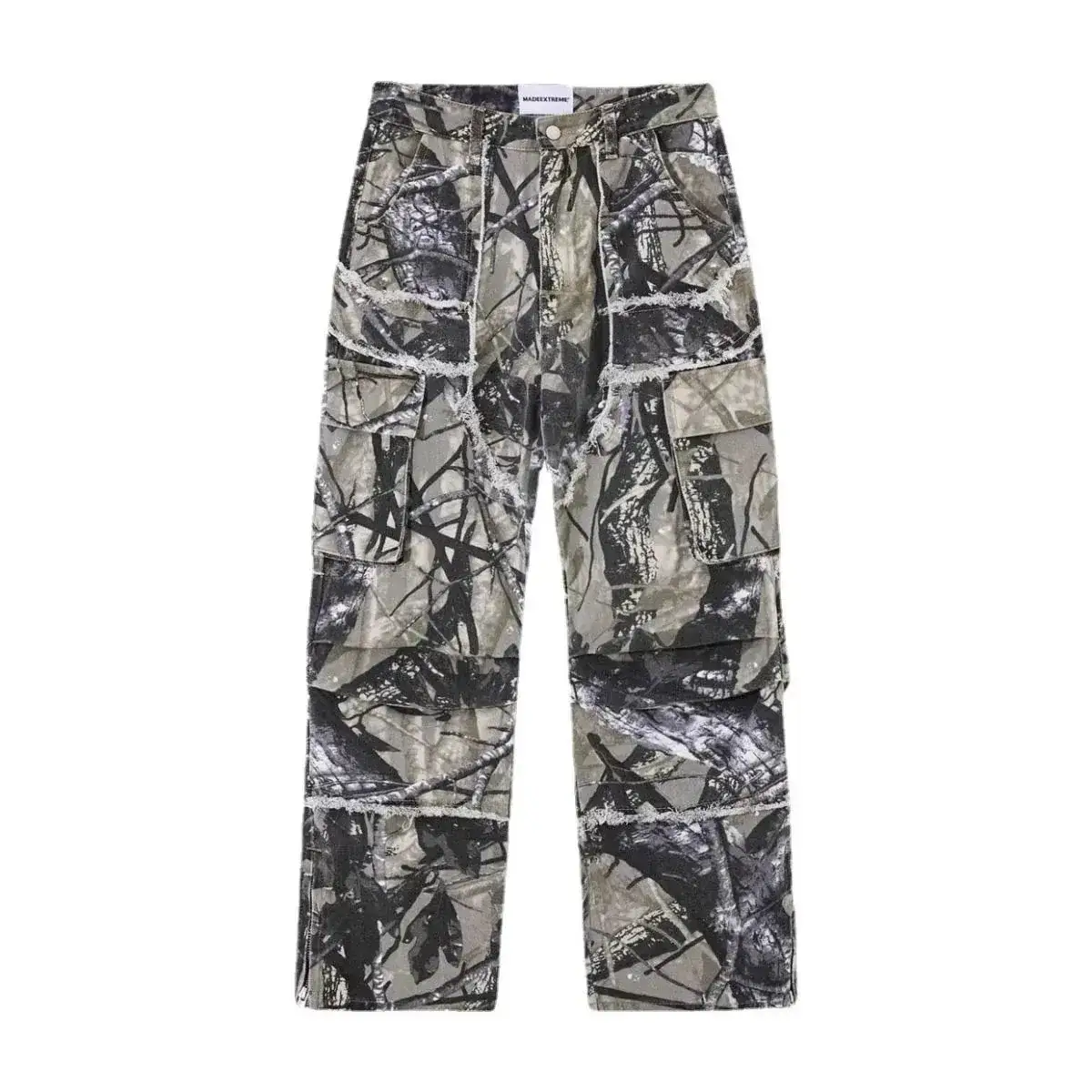 Branch Camo Raw-Hem Cargo Pants