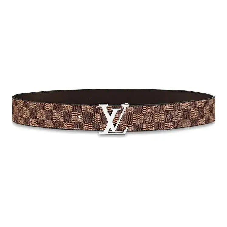 LV Damier Silver Buckle Belt