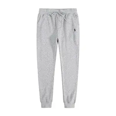 Ralph Lauren Pony Logo Light Gray Cuffed Sweatpants