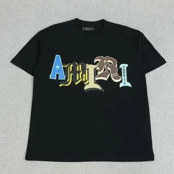 AMIRI "Varsity" Color-Blocked Lettering T-Shirt