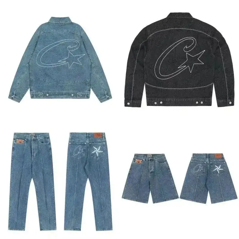 Corteiz Star Logo Denim Jacket
