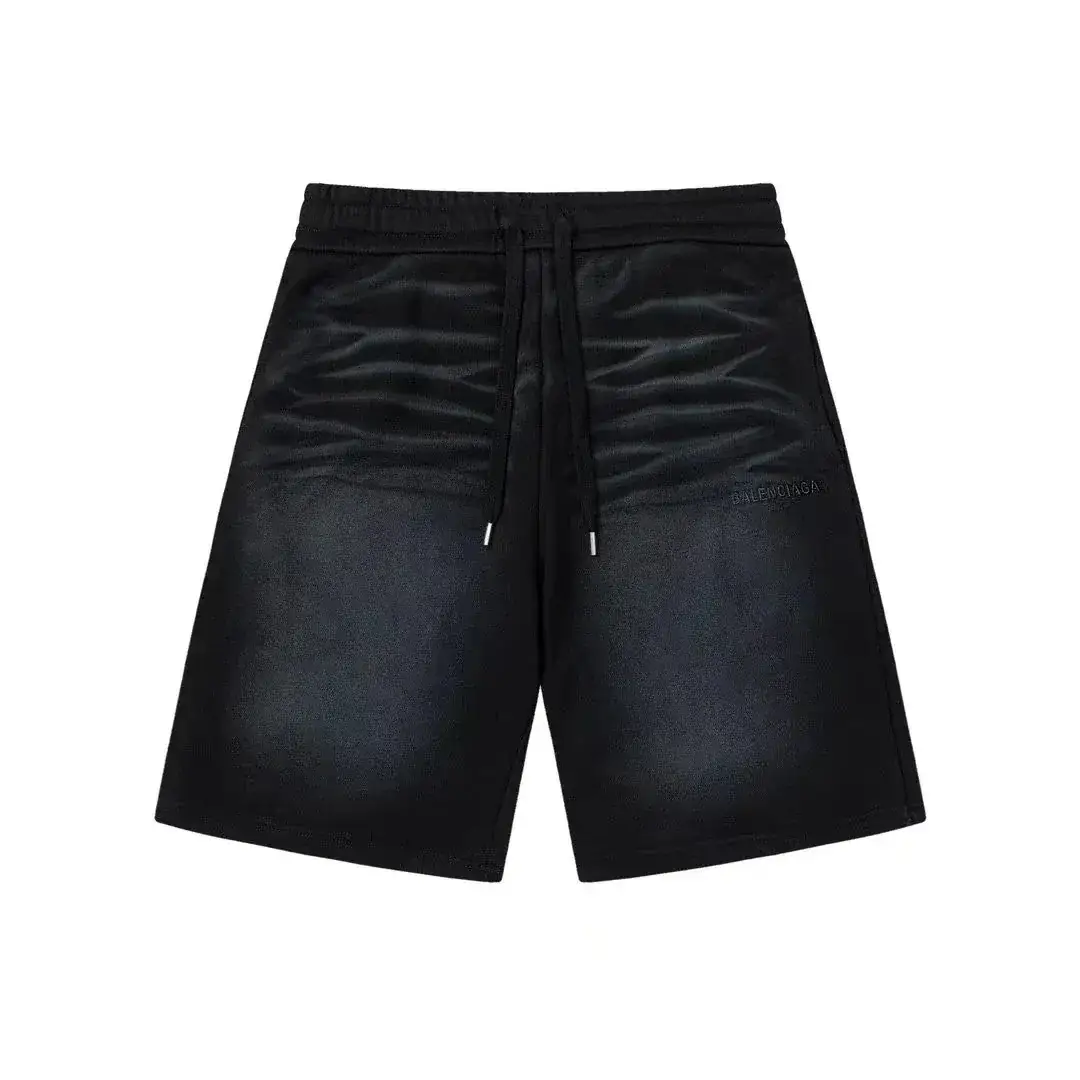 Balenciaga Distressed Gradient Casual Shorts