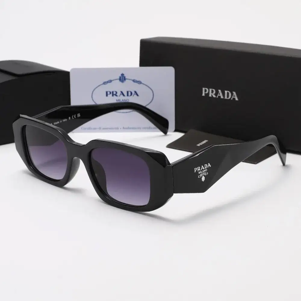 Prada Symbole Sunglasses Black Gradient Violet