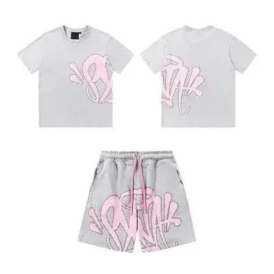 Graffiti T-Shirt and Shorts Set White
