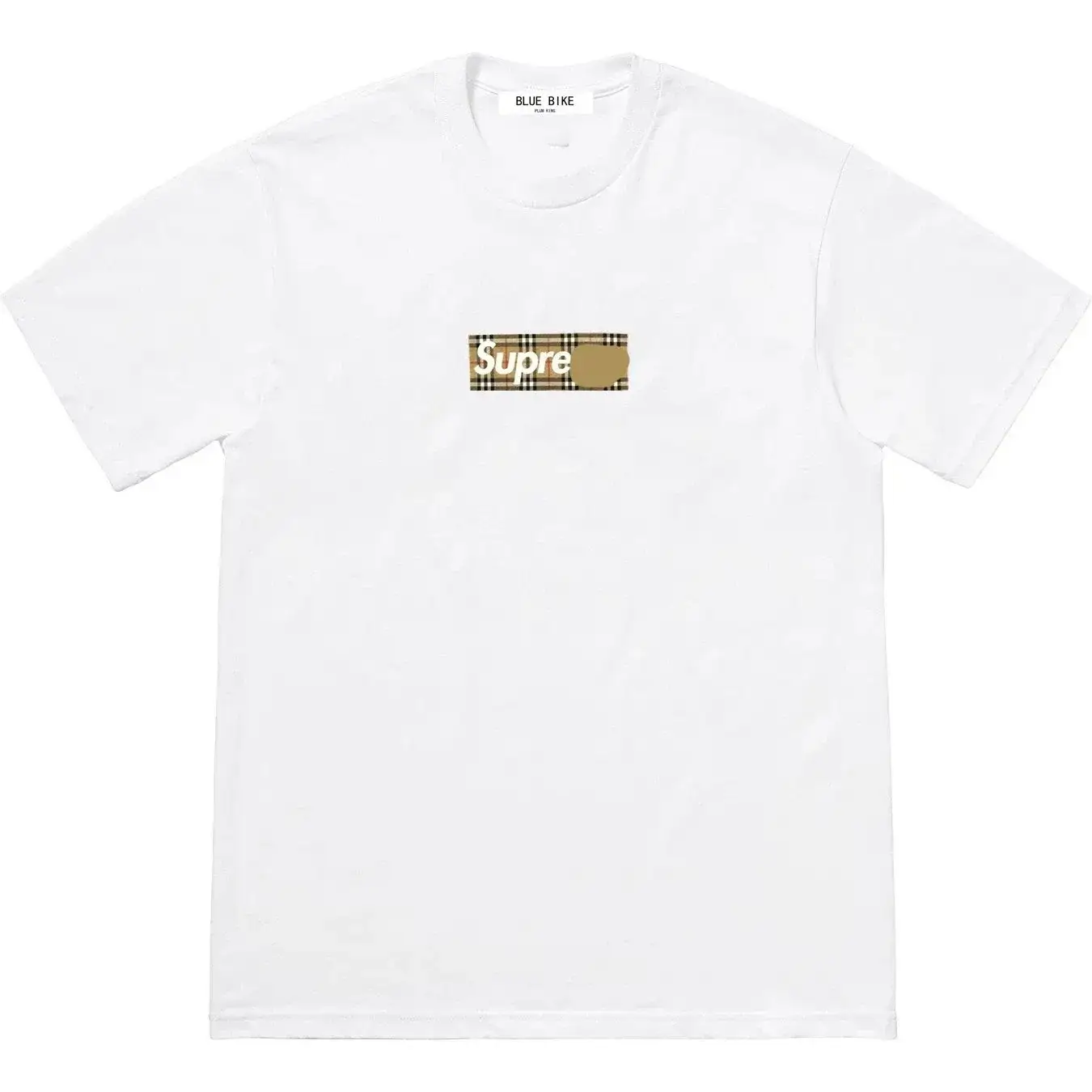 Supreme x Burberry Collab Box Logo-Style T-Shirt