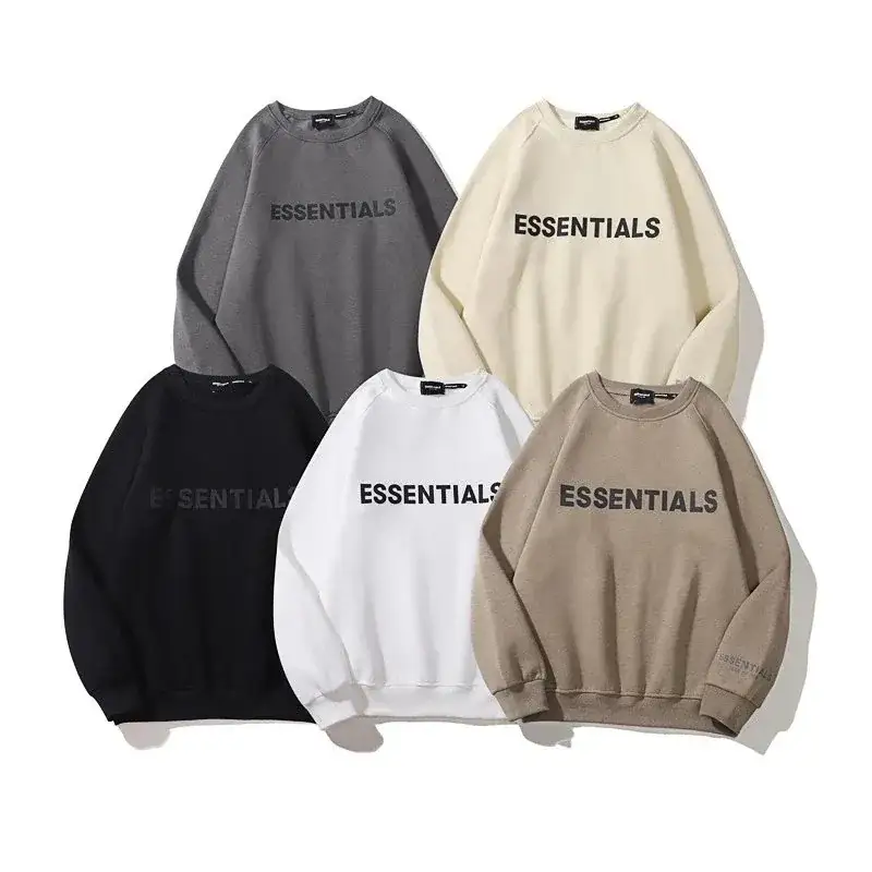 Essentials basic letter crewneck sweatshirt multi-color
