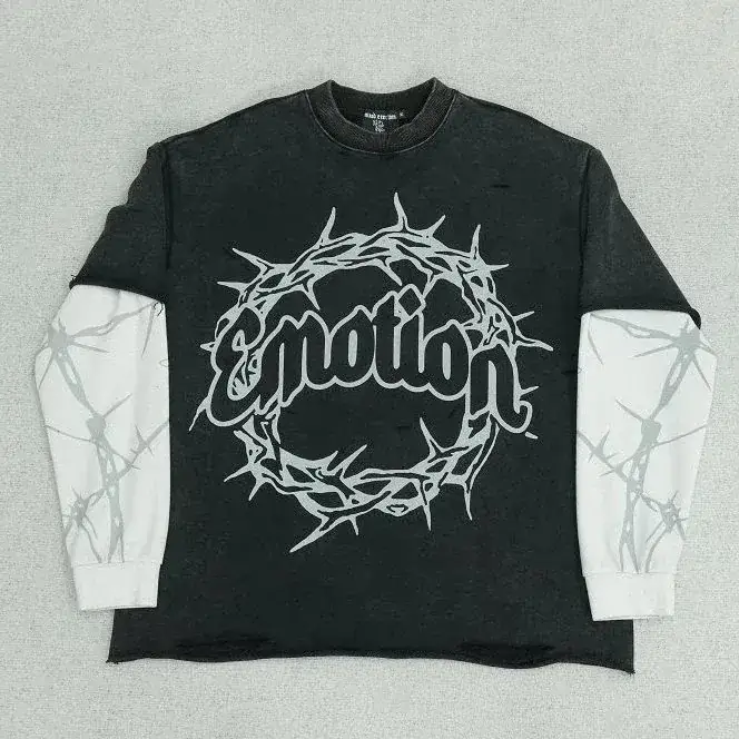 Layered Thorn Graphic Long-Sleeve T-Shirt