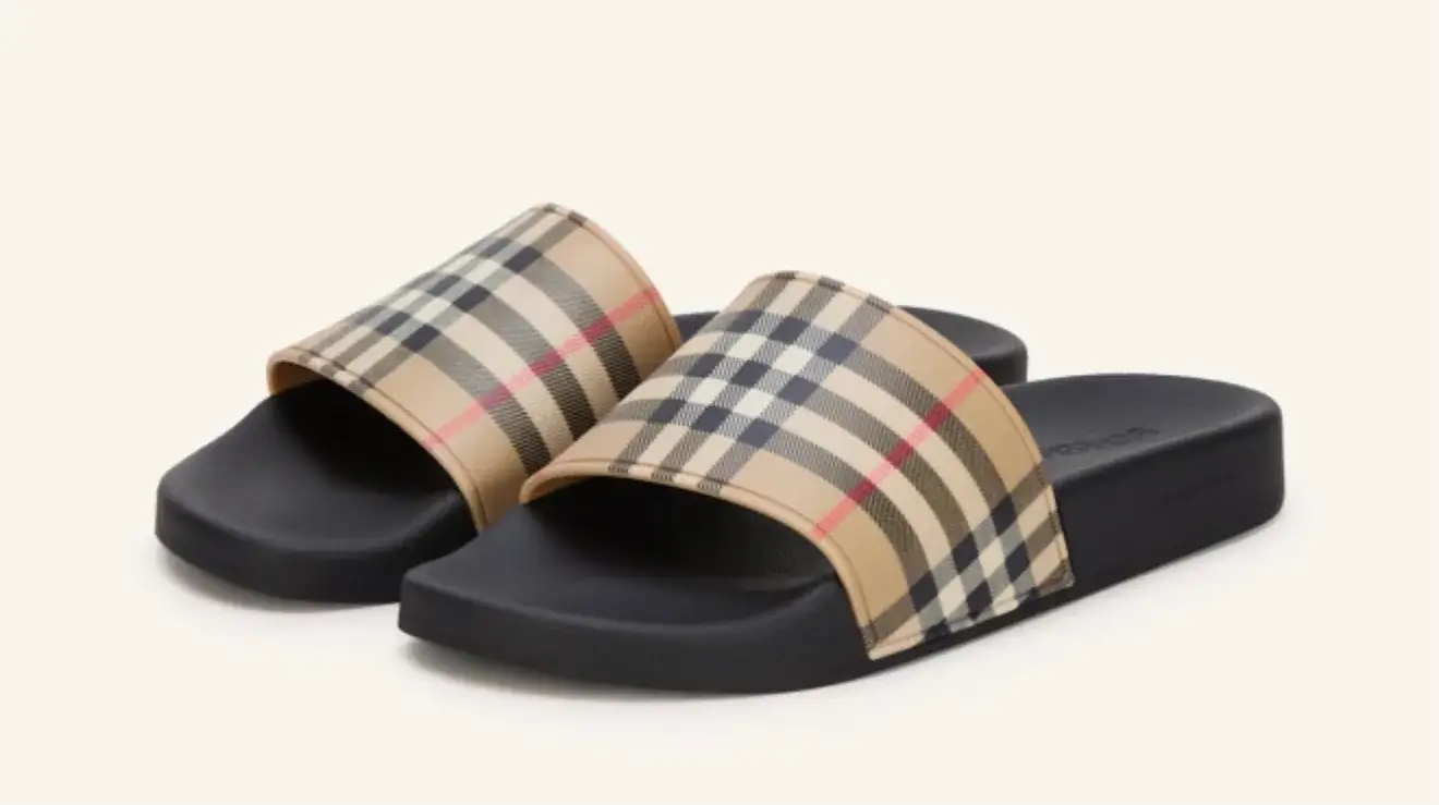 Burberry Check Slides