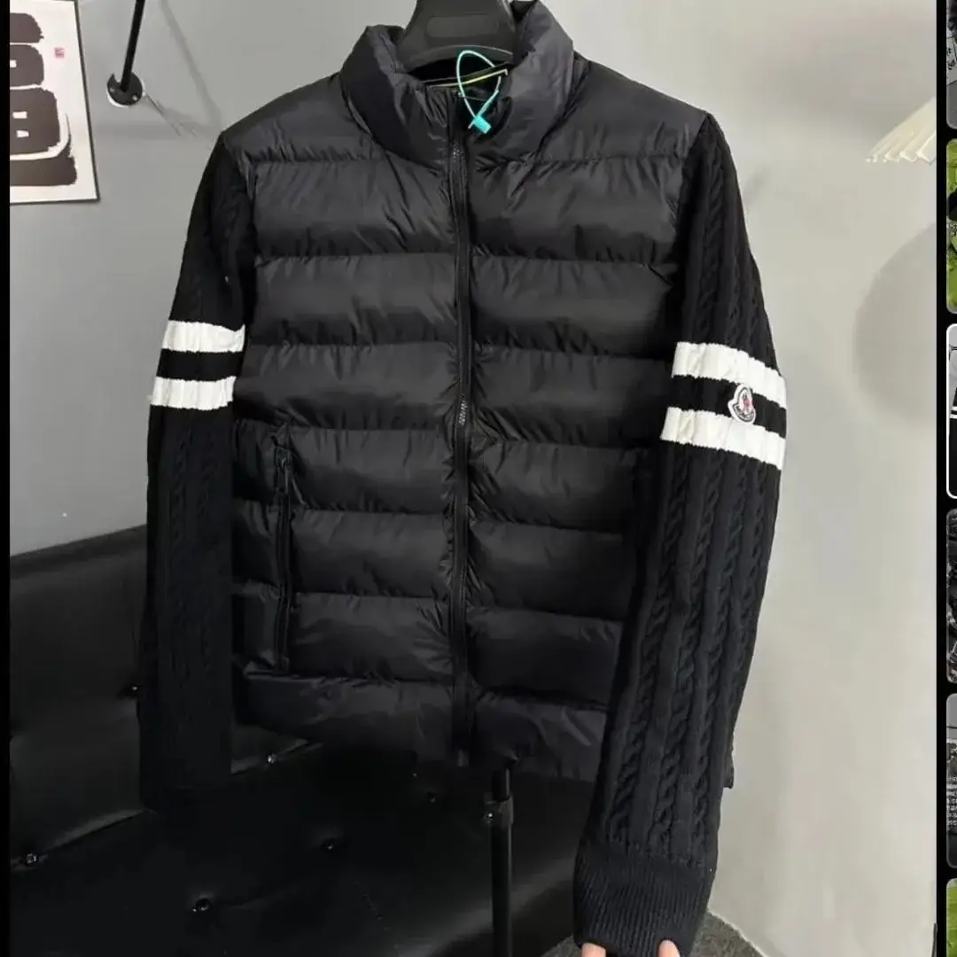 Moncler knit sleeve down jacket