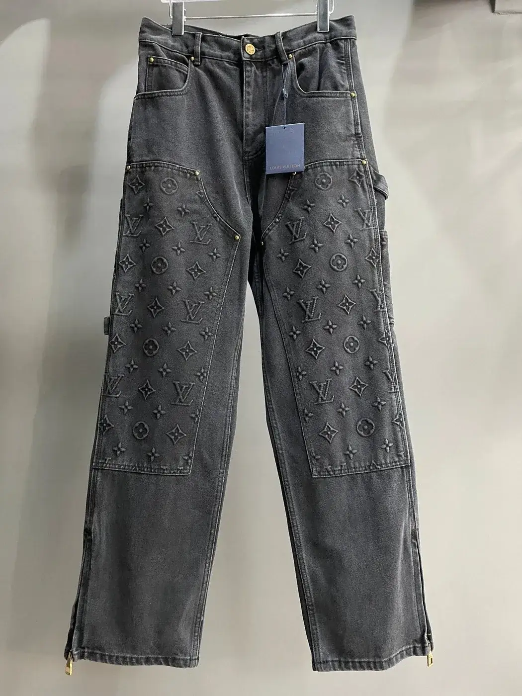 Louis Vuitton Monogram Embossed Cargo Jeans