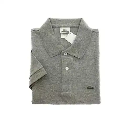 Lacoste Grey Short-Sleeve Polo Shirt