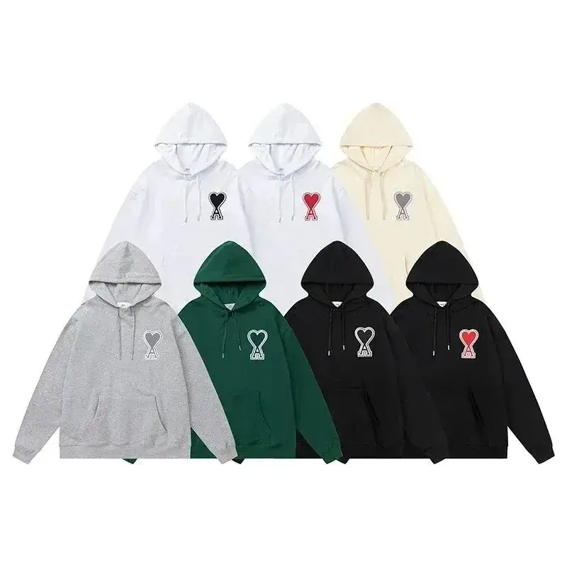 AMI heart A logo loose hoodies in multiple colors