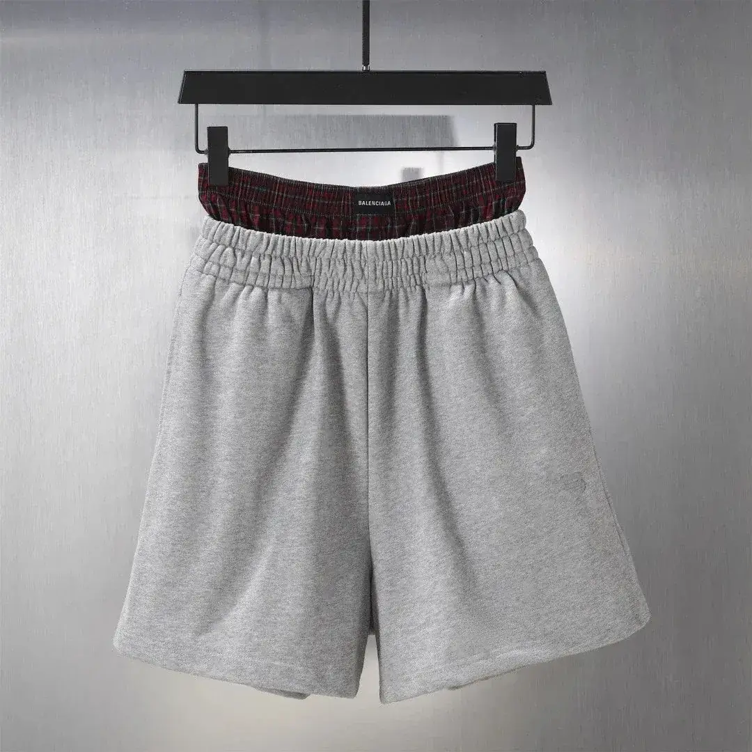 Balenciaga Faux-Layered Sweat Shorts