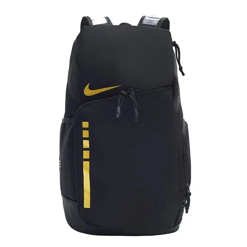 Nike Swoosh Backpack Black and Gold