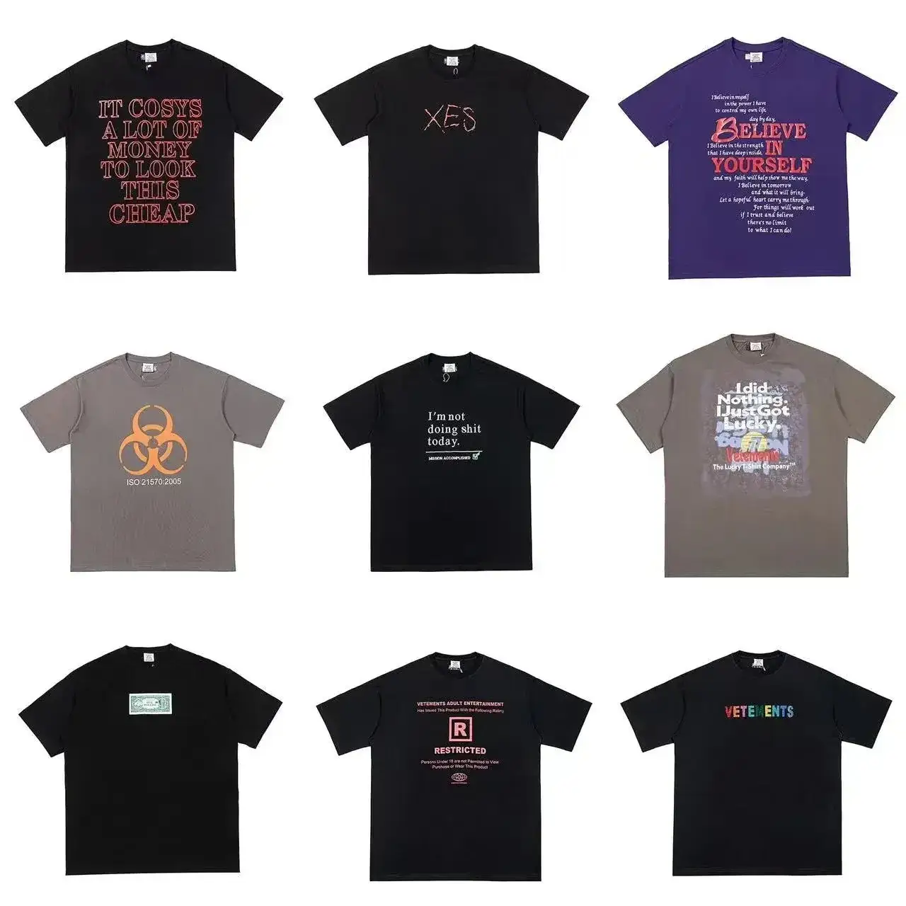 Vetements-Style Slogan T-Shirt
