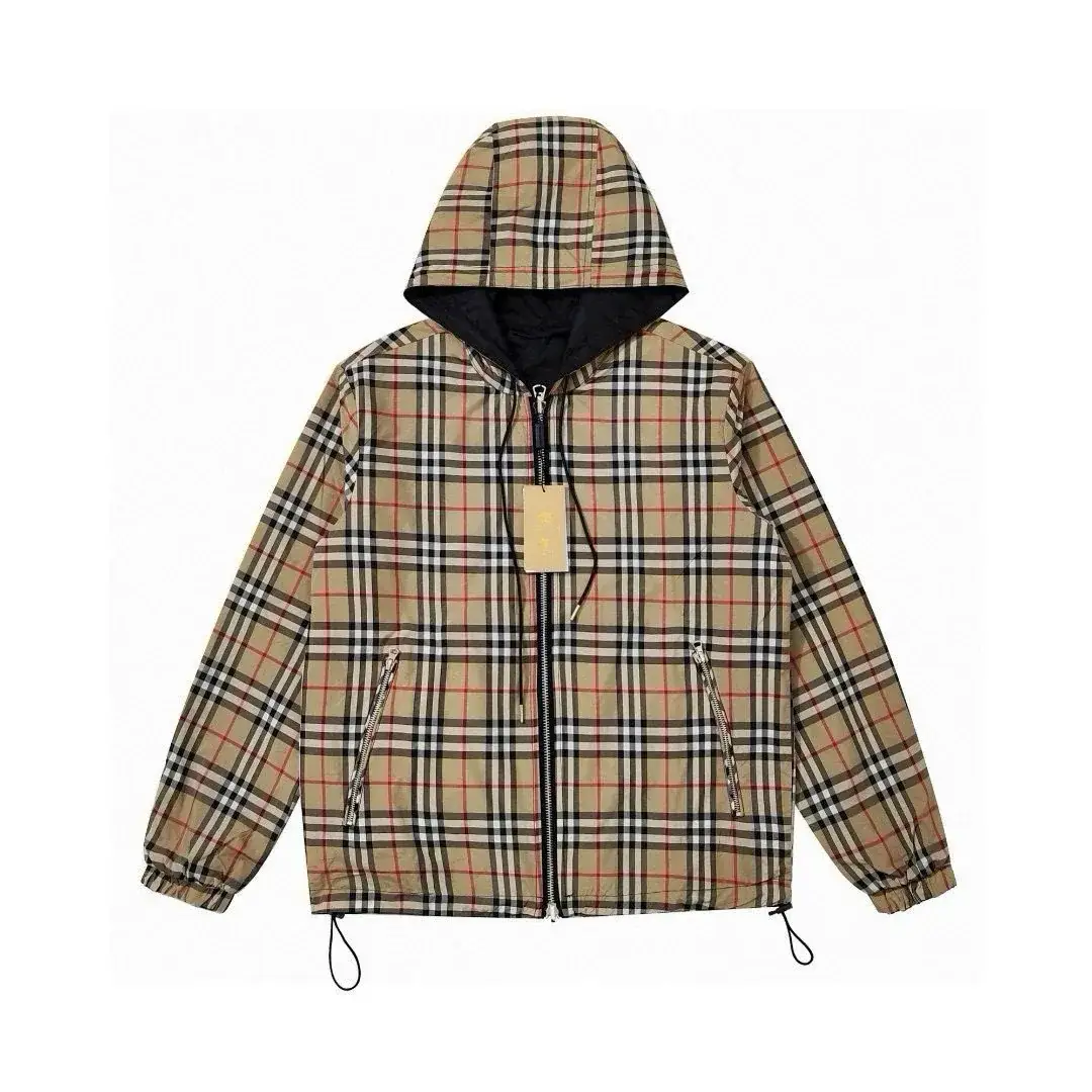 Burberry classic check hooded reversible jacket