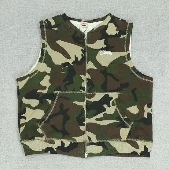 Corteiz Camouflage Sleeveless Zip Vest