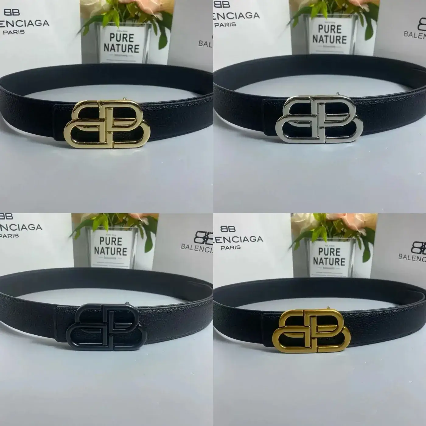 Balenciaga BB Logo Belt
