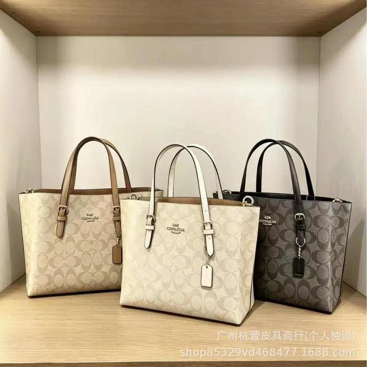 Coach classic monogram tote bag