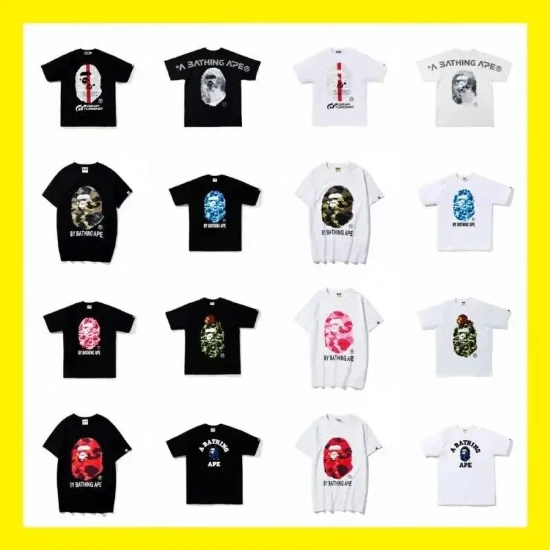 Bape Ape Head Graphic T-Shirts