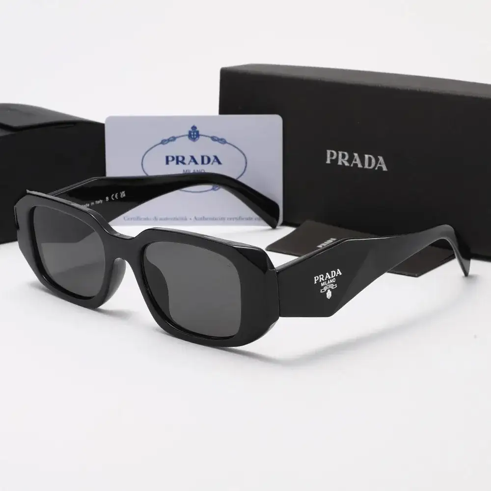 Prada Symbole Sunglasses Black Dark Grey