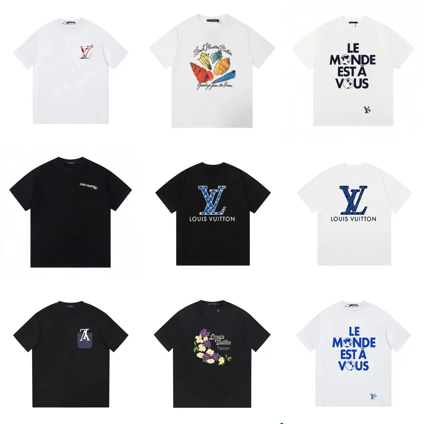 Louis Vuitton Artistic Portrait-Print T-Shirt