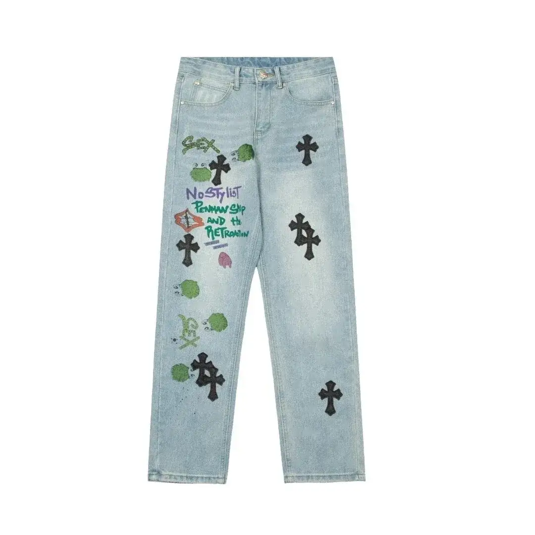 Chrome Hearts Graffiti Jeans