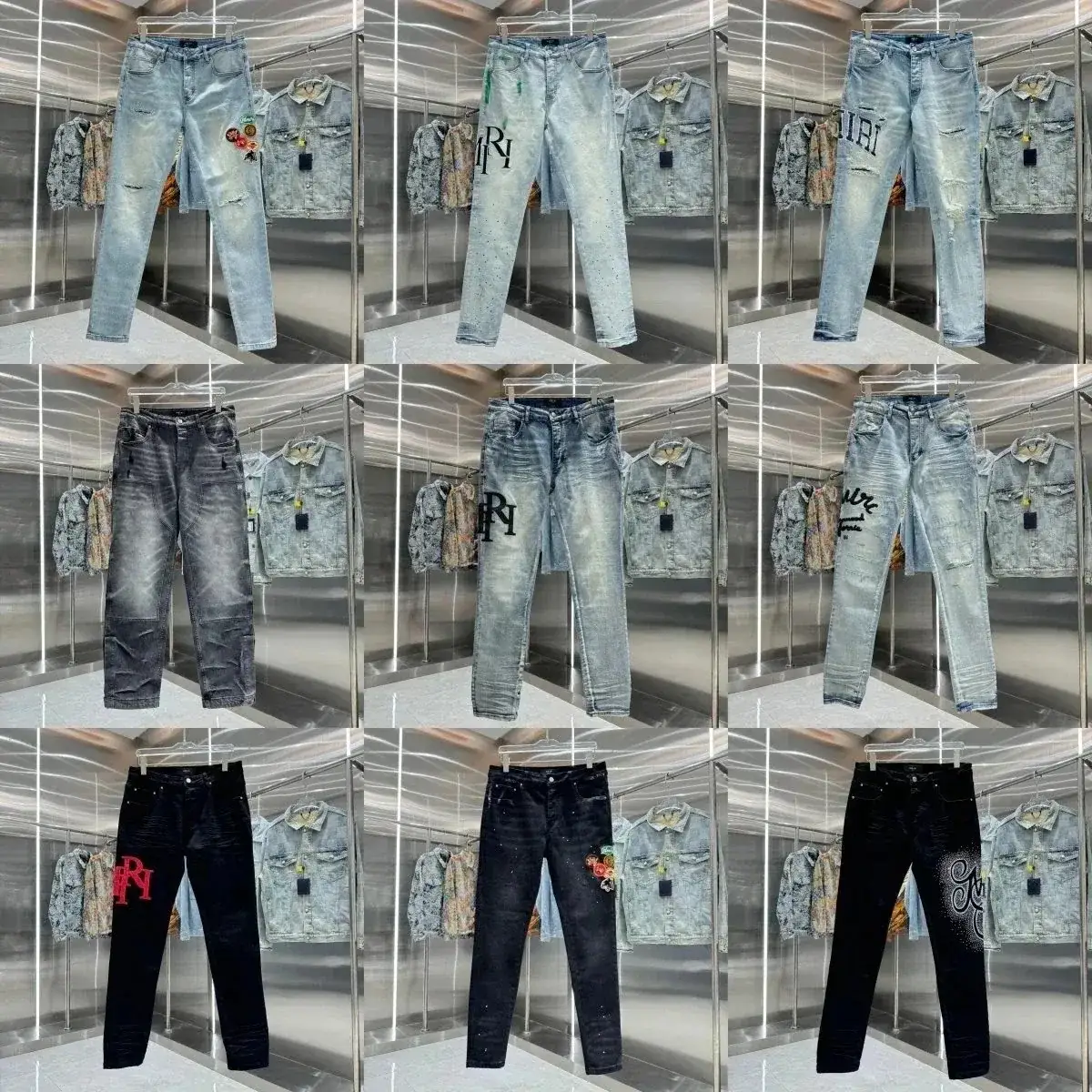 American High-Street Style Jeans Exemplified by the Amiri Aesthetic