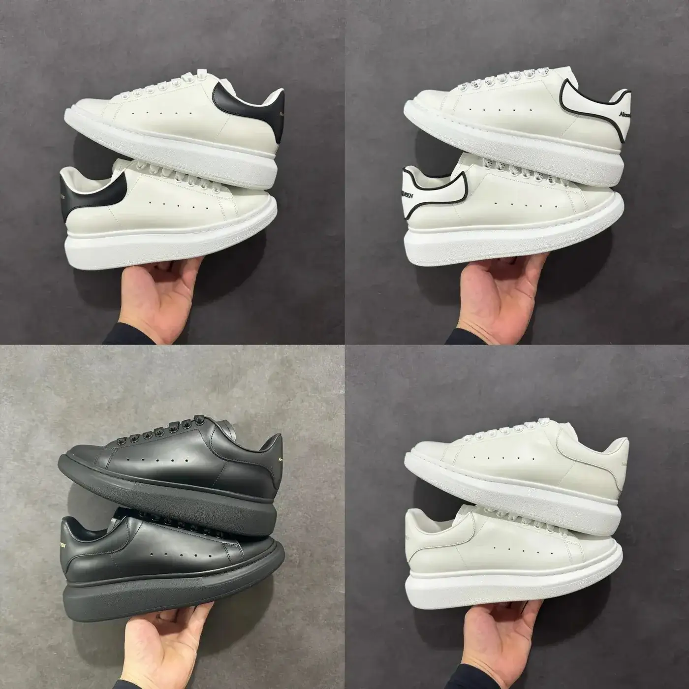 Alexander McQueen Oversized Platform White Sneakers