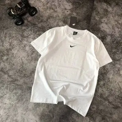 Nike white basic T-Shirt with mini swoosh logo