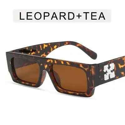 Off-White Thick Square Frame Arrow Print Sunglasses