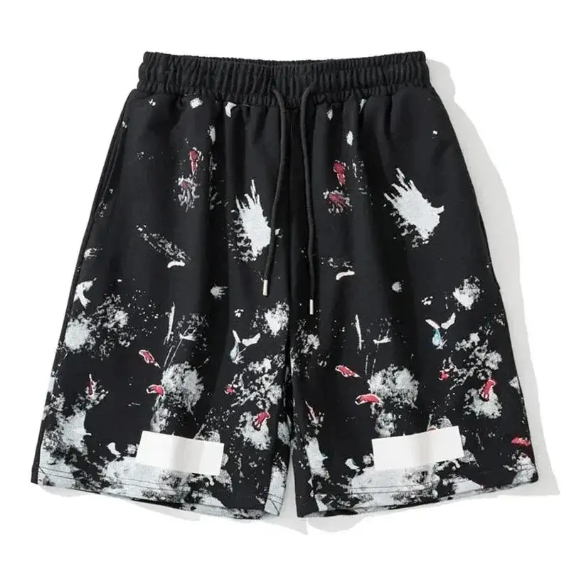Off-White (often abbreviated as OW) Classic "Starry Sky / Fireworks Splatter" Print Shorts