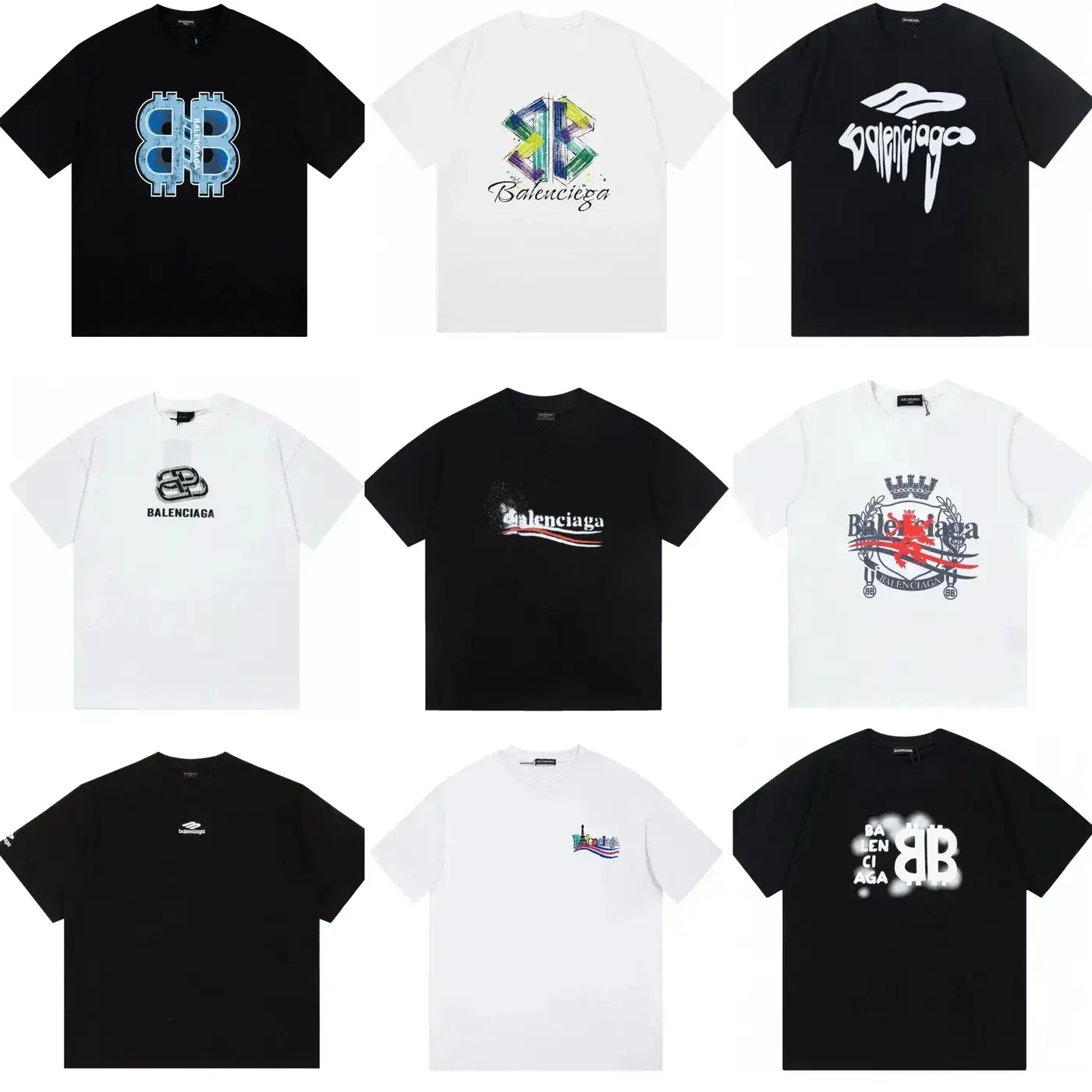 Balenciaga-Style Printed T-Shirt