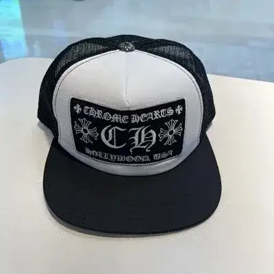 Chrome Hearts color-block mesh trucker cap