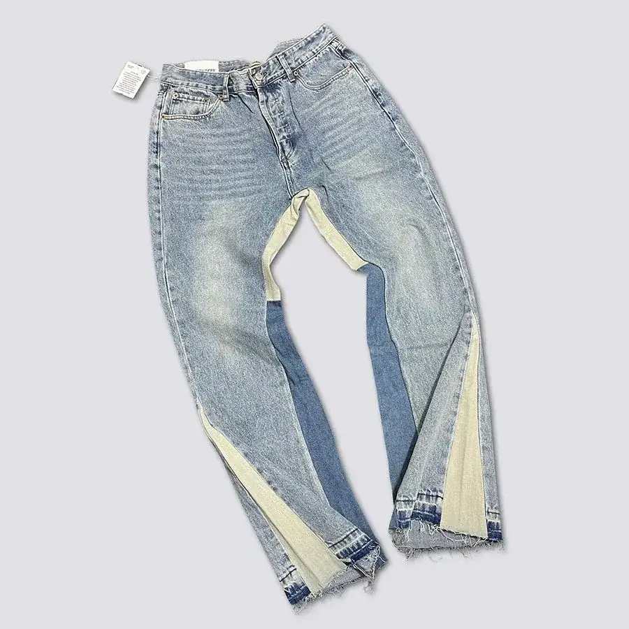 Gallery Dept.-Style Patchwork Flared Jeans