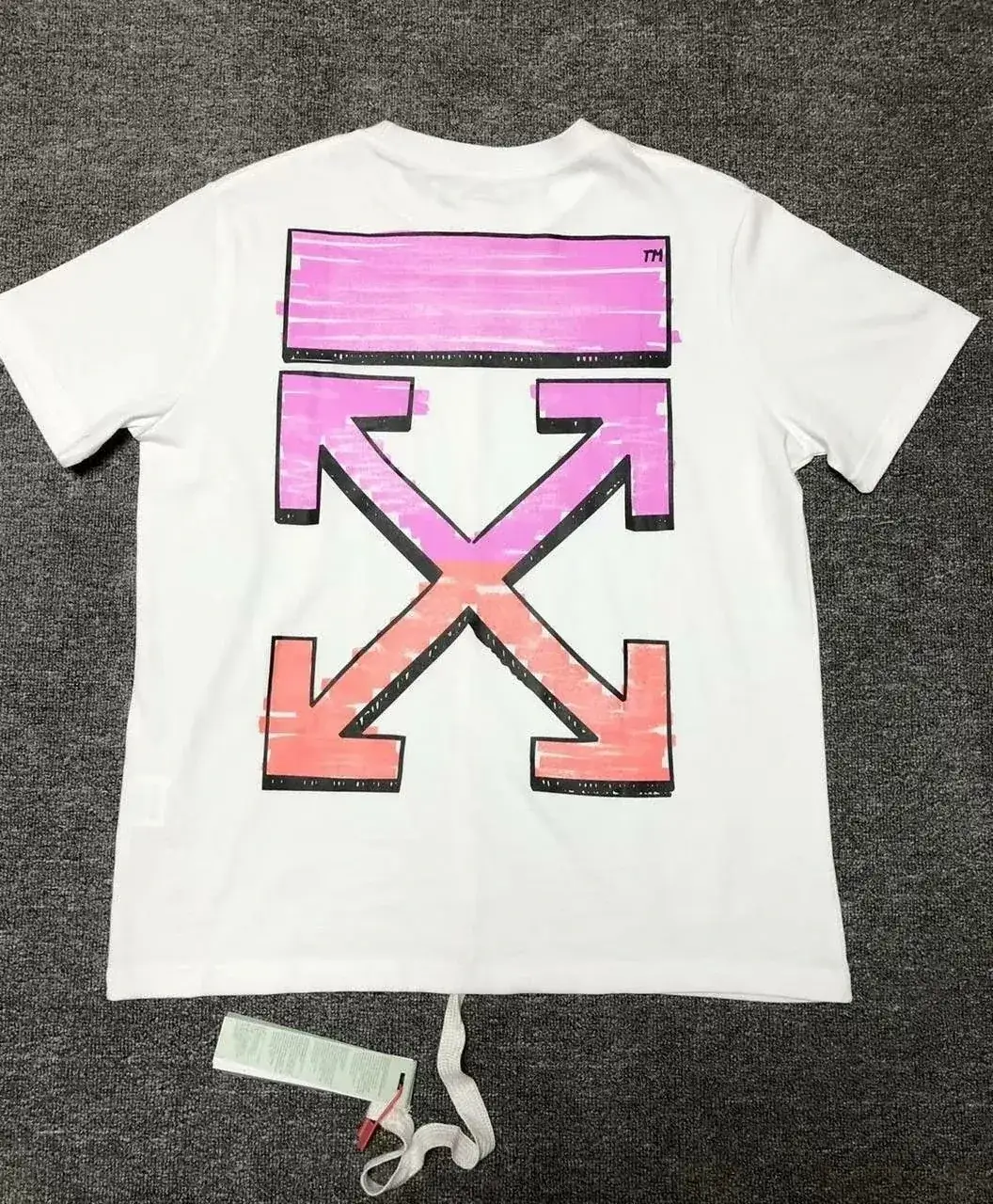 Off-White Style Gradient Arrow T-Shirt
