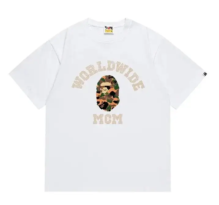 Bape-Style Camouflage Ape Head T-Shirt