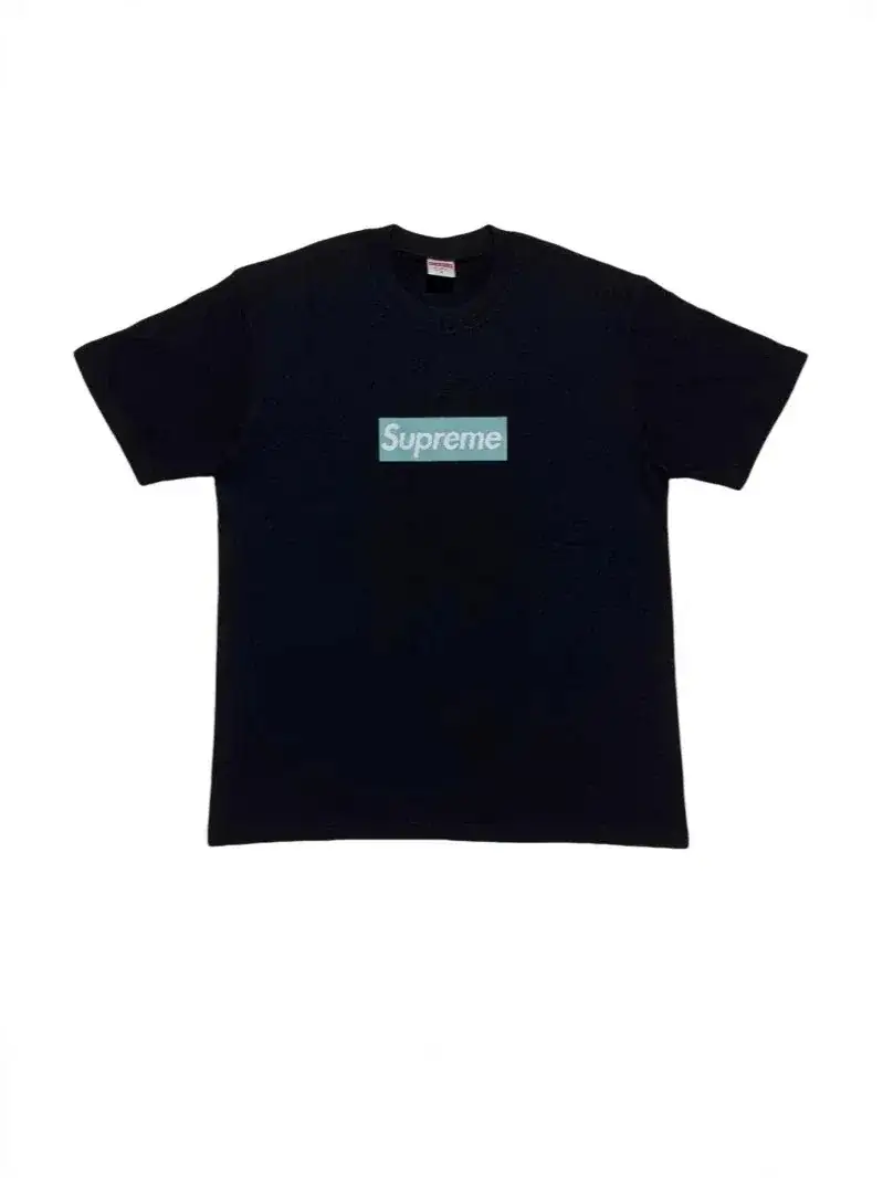 Supreme x Tiffany & Co. Collaboration Box Logo T-Shirt (Black)