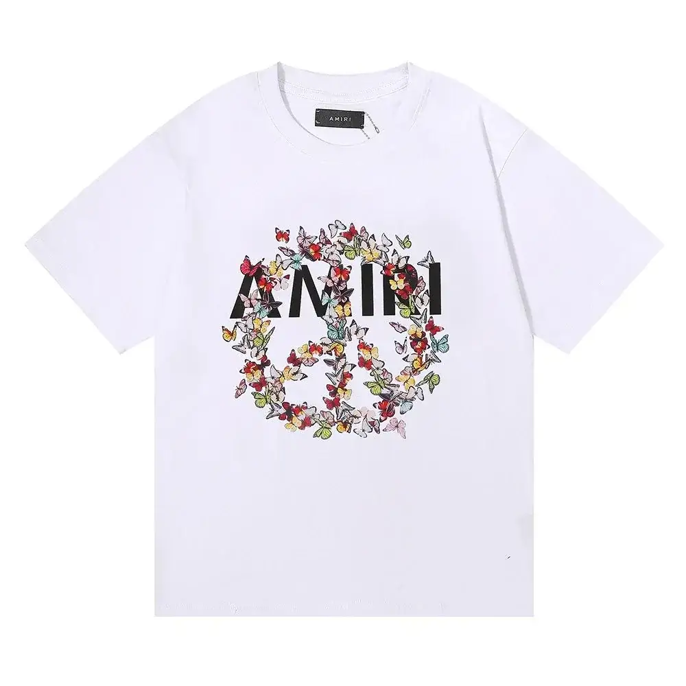 AMIRI Classic Butterfly and Peace Print T-Shirt