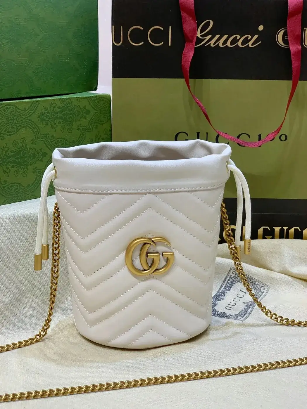 Gucci GG Marmont Mini Bucket Bag