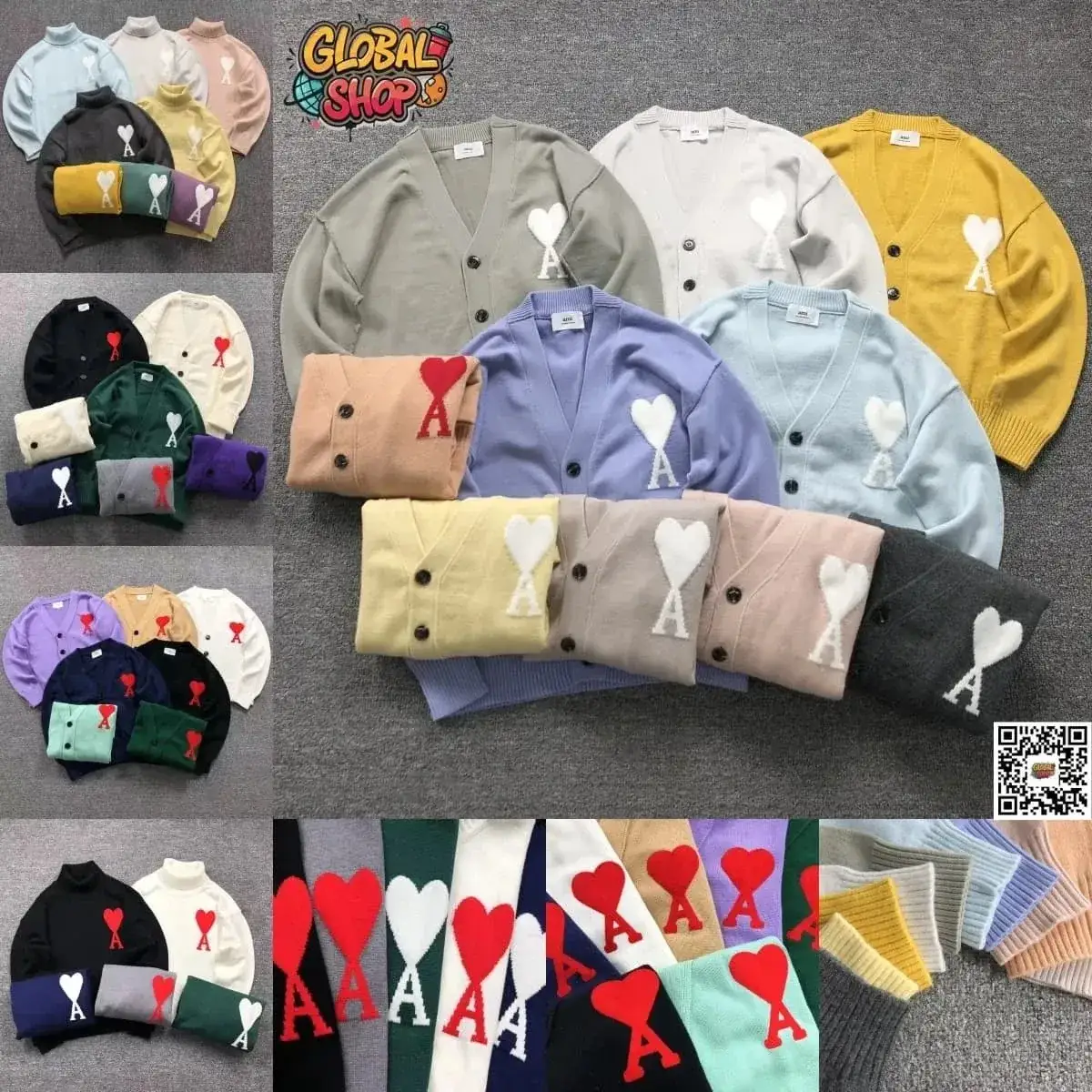 AMI Paris "Ami de Cœur" Knitwear