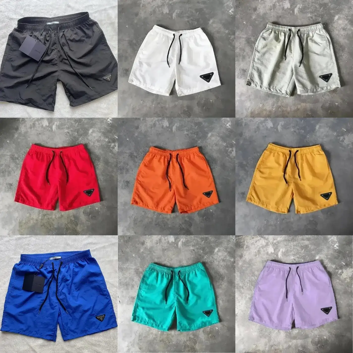 Prada Triangle Logo Swim Shorts