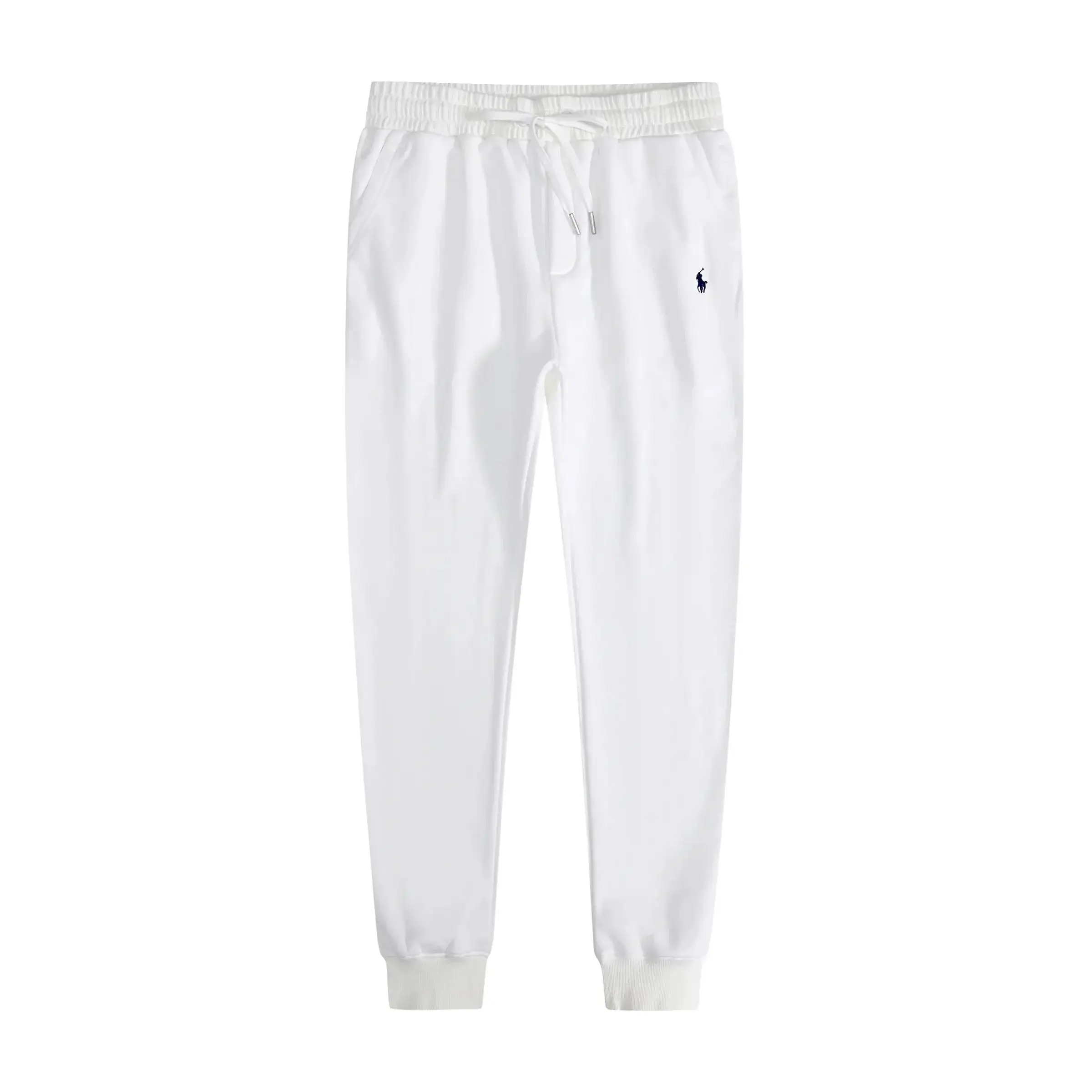 Polo Ralph Lauren Pony Logo Cuffed Sweatpants White