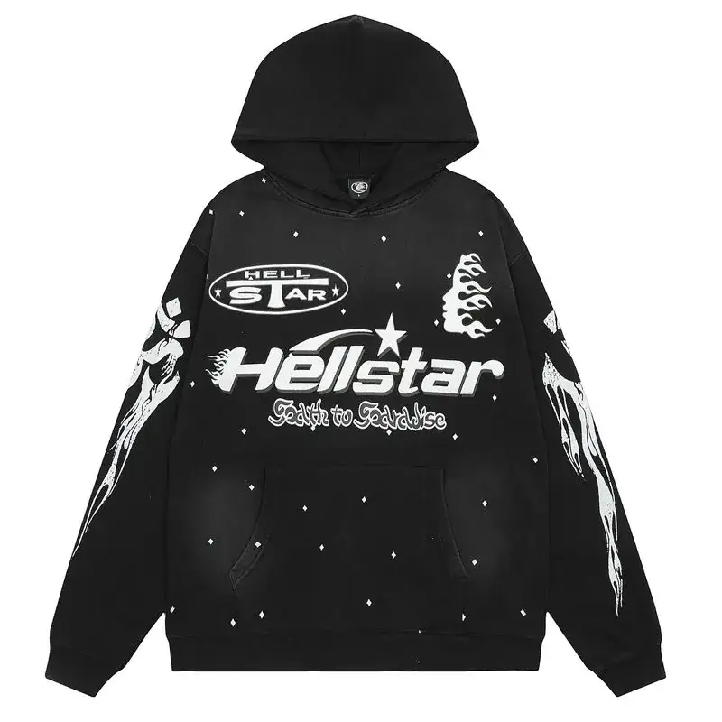 Hellstar Flame Print Hoodie