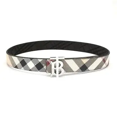 Burberry vintage check double-sided belt with B buckle