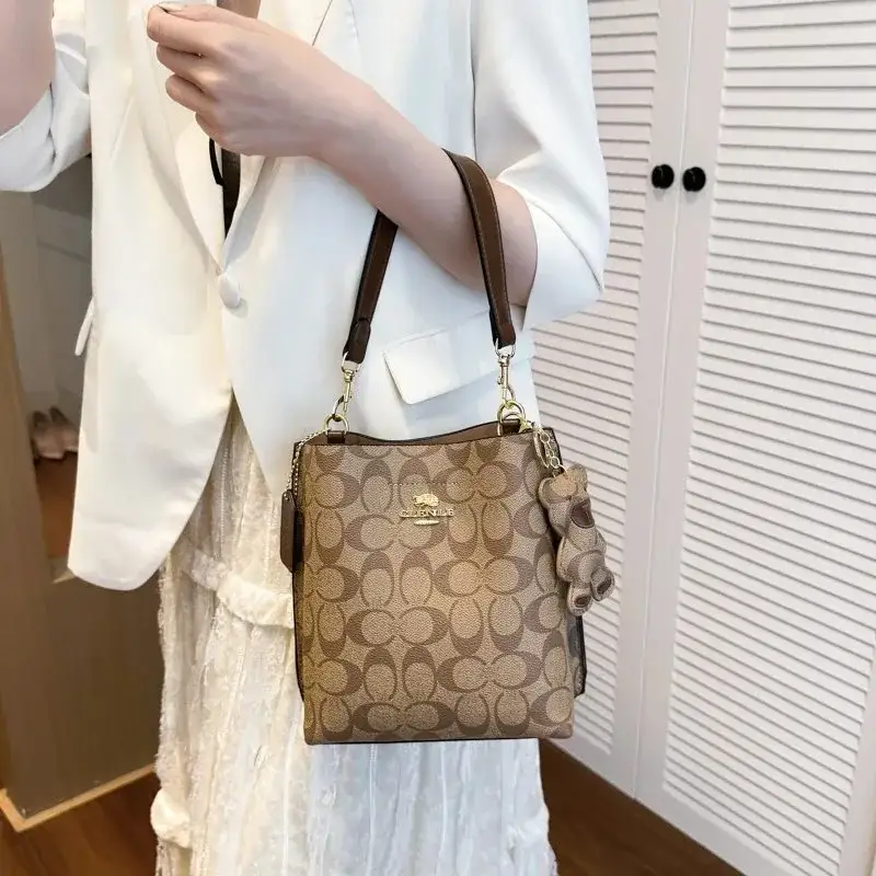Coach classic monogram bucket bag