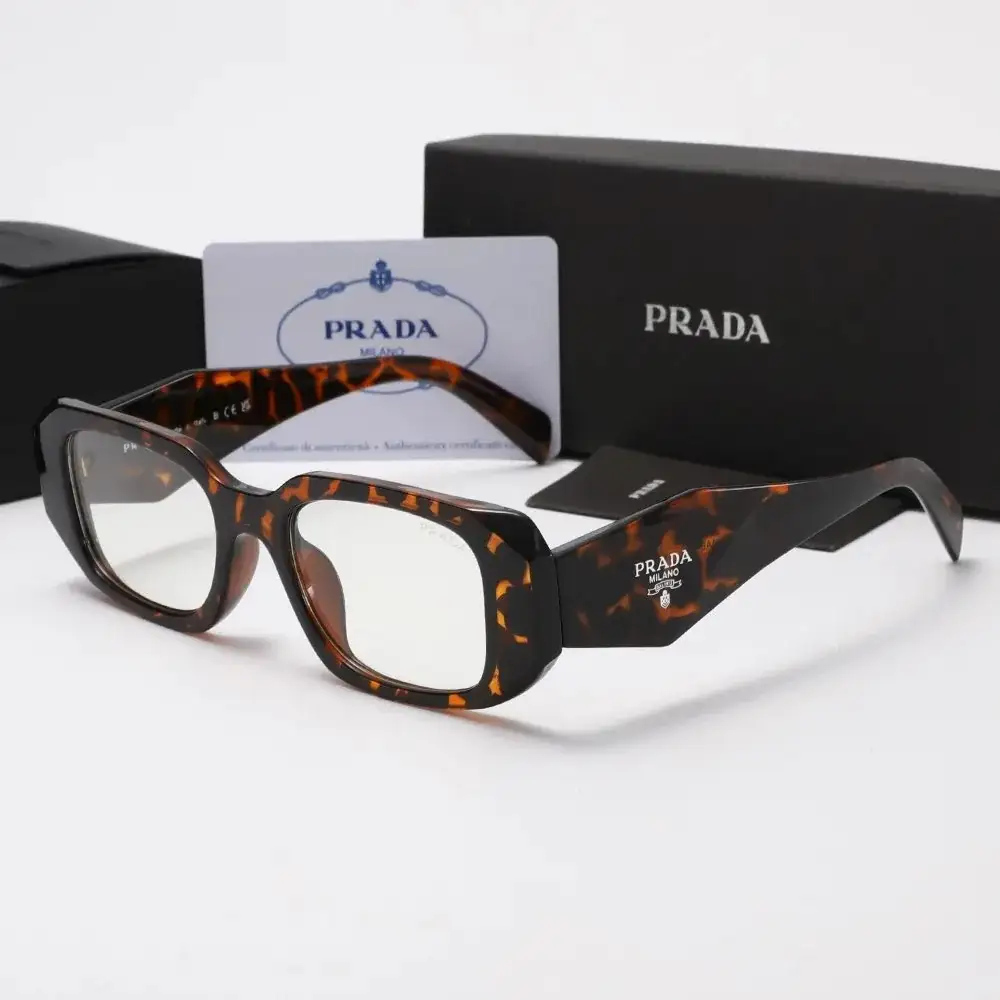 Prada Symbole PR 17WS Sunglasses Tortoise Clear