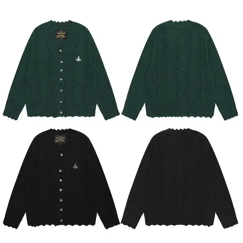 Vivienne Westwood Classic Saturn-Embroidered Cardigan