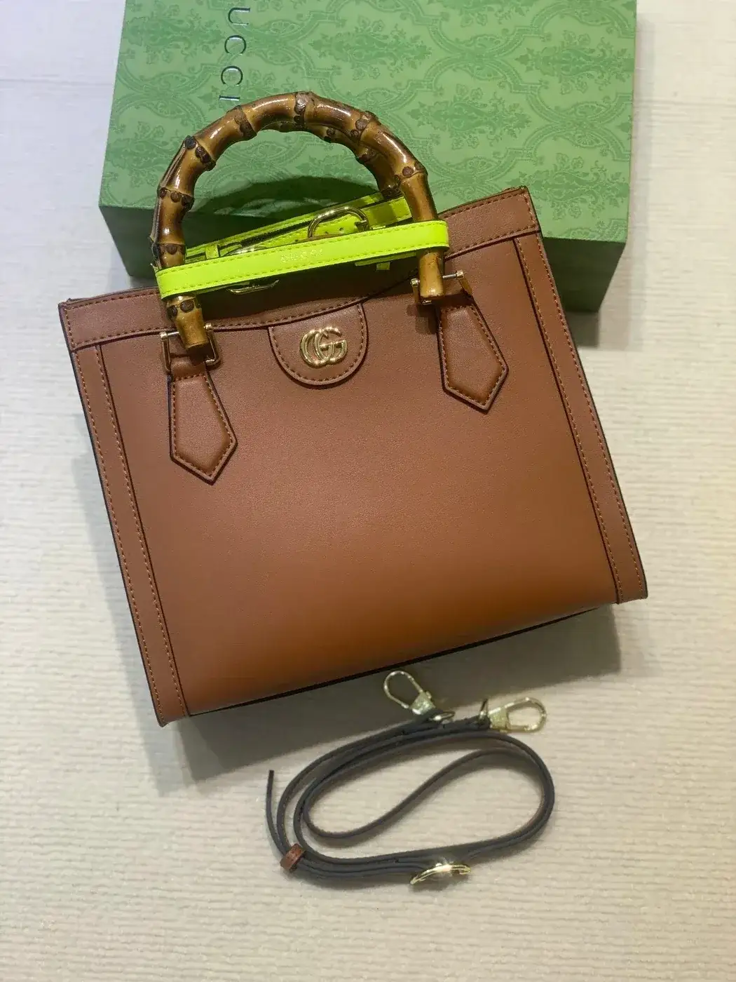 Gucci Diana Bamboo Mini Tote Bag